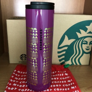 Starbucks กระบอกน้ำแสตนเลสปีไก่ Purple Rooster 16oz.