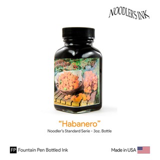 Noodlers "Habanero" Ink 3oz.Bottle - หมึกนูดเดิลเล่อร์ ฮาบาเนโร สีส้มเฉด ขวดขนาด 3 ออนซ์