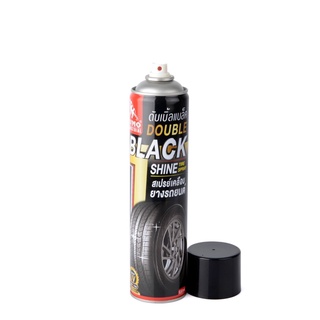 สเปรย์เคลือบยางรถยนต์ (ดับเบิ้ลแบล็ค) SUMO 650ml Double black tire shine Tire silicone spray (Double Black) SUMO 650ml สเปรย์ซิลิโคนเคลือบยาง พ่นยาง เคลือบยางดำ