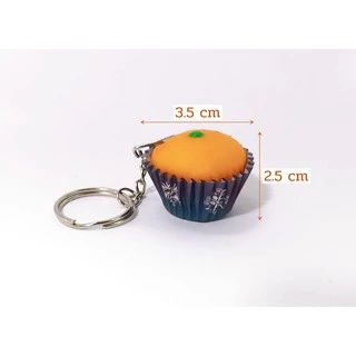 🧁🧁พวงกุญแจ​คัพเค้ก ขนมคัพเค้ก พวงกุญแจแฮนด์เมด🧁🧁