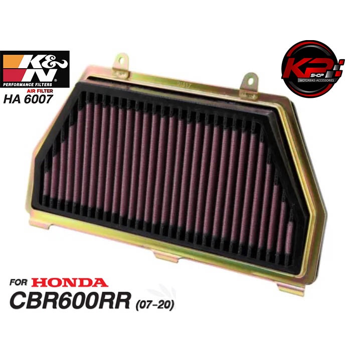 กรองอากาศ K&N HA 6007R FOR HONDA CBR600RR (07-20) HA 6007R