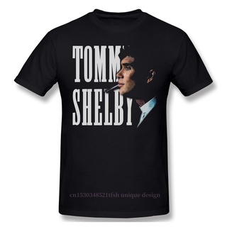 [S-5XL] เสื้อยืด พิมพ์ลาย Tommy Shelby Peaky Blinders คุณภาพสูง สไตล์อังกฤษ สําหรับผู้ชาย