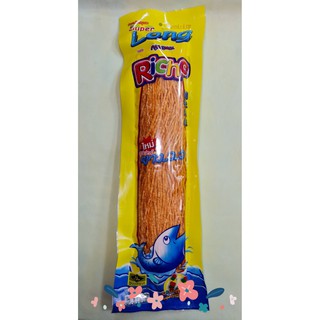 ปลาเส้นทาโร่ ตราRicho รสบาร์บีคิว น้ำหนัก380กรัม (MOMSQUID100ROI-อาหารทะเลแห้ง)