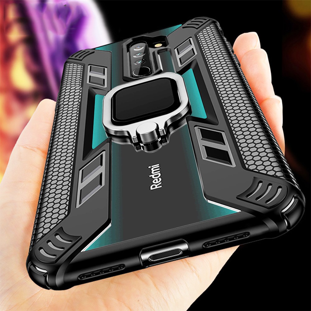 Xiaomi Phone Casing Redmi Note 9 CC9 Pro Mi 9 Lite Case Cover With Ring Transparent กันกระแทก Cover
