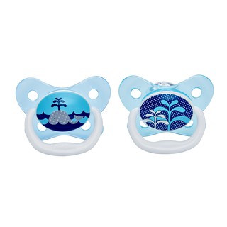 Dr.Browns : DRBPV11404-SPX จุกหลอก PreVent BUTTERFLY SHIELD Pacifier, Stage 1 0-6M - Blue, 1pk(Blue)