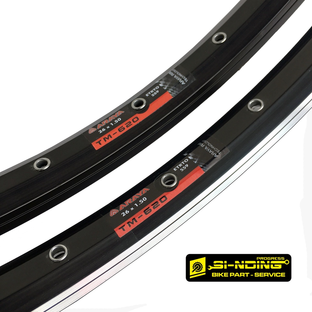 Araya TM620 26 นิ้ว Doublewall TM 620 Etrto 559 ขอบจักรยาน MTB 32 36 หลุมโลหะผสม