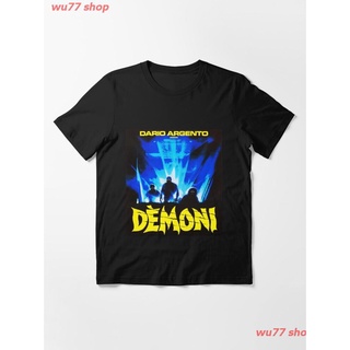 tshirtเสื้อยืดคอกลมฤดูร้อน2022 DEMONS 1985 CULT CLIC HORROR MOVIE! Essential T-Shirt เสื้อยืด ดพิมพ์ลาย เสื้อยืดผ้าฝ้าย