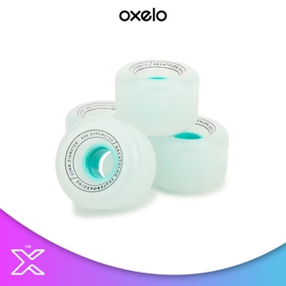 OXELO ชุดล้อลองบอร์ดครุยเซอร์เซิร์ฟสเกตรุ่น 80A ขนาด 65 มม. 4 ล้อ (สีน้ำเงิน)  8612397