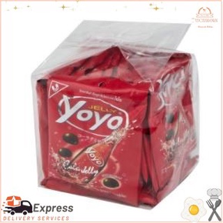 โยโย เยลลี่เจลาติน กลิ่นโคลา 20 กรัม แพ็ค 12 ซองYoyo Jelly Gelatin Cola Flavor 20 g. Pack 12 sachets