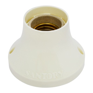 Santory ขั้วแป้นใหญ่ E27 ฐานกลม รุ่น LH-538 II สีขาว ขนาด 9 x 6.5 ซม.