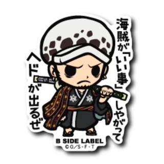 [Direct from Japan] B - SIDE LABEL Sticker ONEPIECE One Piece LAW WANOKUNI Japan NEW