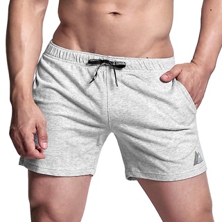 กางเกงขาสั้น ผ้าฟลีซ แต่งกระเป๋า 2 ช่อง (Lite Weight Fleece) - Melange [4330]
