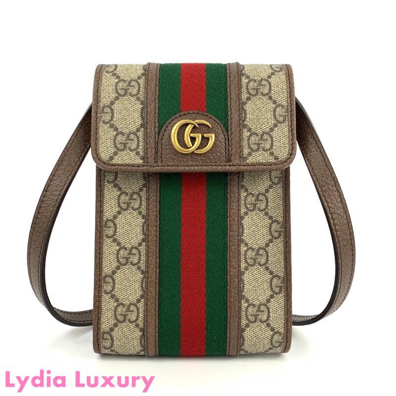 Gucci Ophidia GG Phone Bagชุดเต็ม