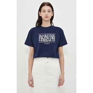 PREORDER - เสื้อยืด MARITHE CLASSIC LOGO TEE navy (ส่งเครื่องบิน)