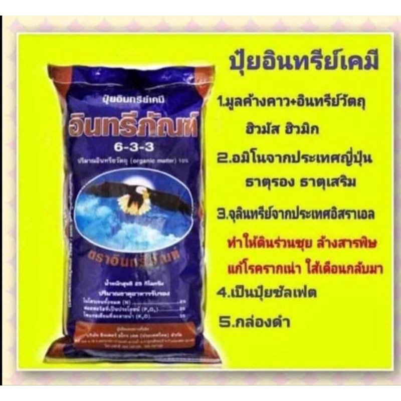 ปุ๋ยอินทรีย์ภัณฑ์มูลค้างคาว 633 ขนาด 2 กิโลกรัม จัดส่งสินค้าภายใน 1 วัน