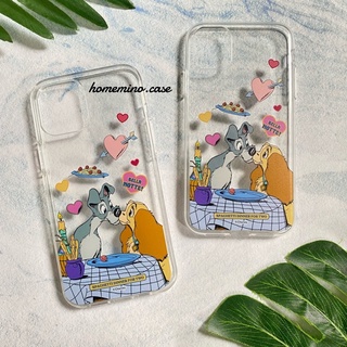 🌈 พร้อมส่ง 👑 Disney Storybook Time Lady And The Tramp Clear Case ลิขสิทธิ์แท้ (14 Pro Max/14 Pro/13 Pro Max/12 Pro/11)