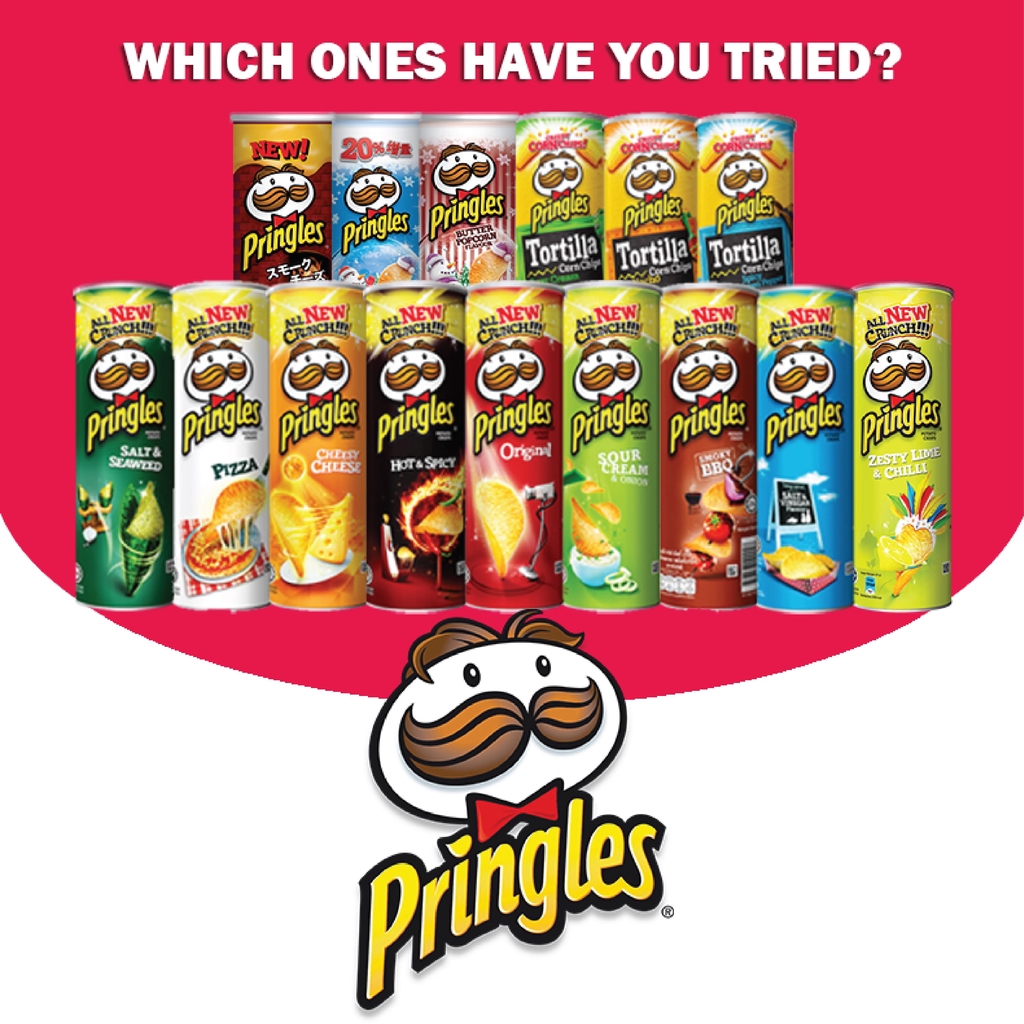 Pringles พริงเกิลส์  Potato Chips Sour cream & Onion Flavor รสซาวครีมและหัวหอม กรอบ 42g #6