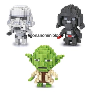 Legonano เลโก้ นาโน lego nano nanoblock starwar ตัวต่อเฟือง set3กล่อง