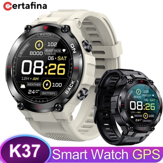 Certafina Men สมาร์ทนาฬิกา K37 GPS กีฬากลางแจ้งฟิตเนส Tracker สร้อยข้อมือแบตเตอรี่ขนาดใหญ่สแตนด์บายนานสุดการตรวจสอบสุขภา