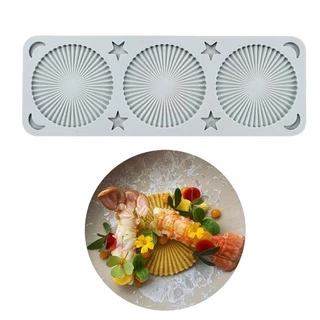 PULSEE เค้กลูกไม้แม่พิมพ์ Leaf แม่พิมพ์อบขนม Bakeware ซิลิโคน Mould