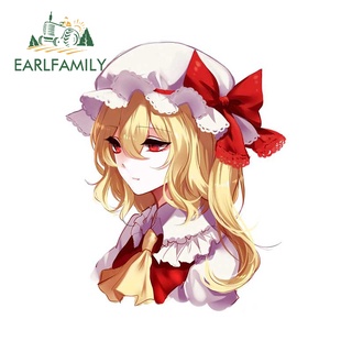 Earlfamily สติกเกอร์ กันน้ํา ลายอนิเมะ Flandre Scarlet Touhou ขนาด 13 ซม. x 10.6 ซม. สําหรับตกแต่งรถยนต์ แล็ปท็อป รถจักรยานยนต์