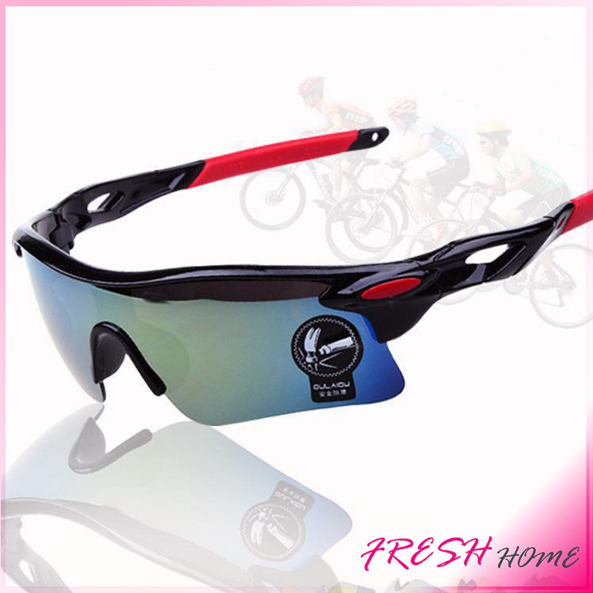 [A671] แว่นตา เลนส์ ปรอท กันแดด กันยูวี สําหรับเล่นกีฬากลางแจ้ง sports glasses