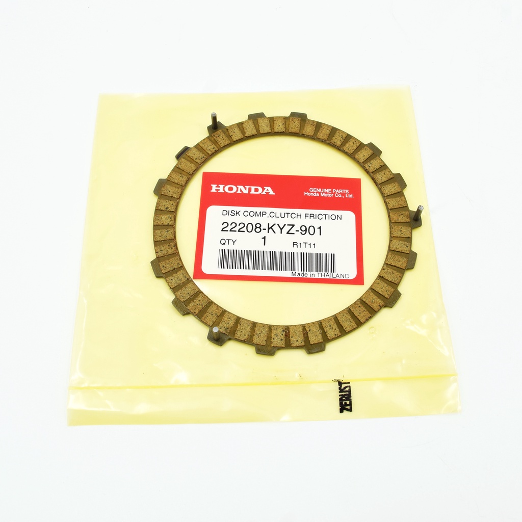 ผ้าครัช แท้ศูนย์ฮอนด้า เวฟ125i ปี2012-2021 (มีขา) ราคา/1แผ่น 22208-KYZ-901