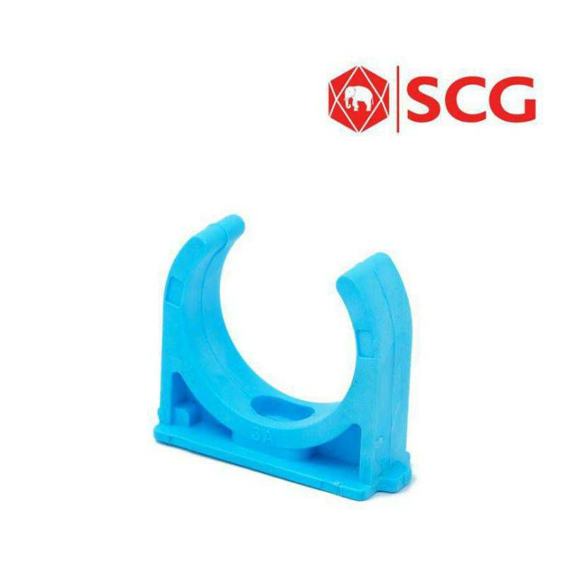 SCG คลิปก้ามปู-หนา พีวีซี ตราช้าง  ขนาด 18(1/2") 20(3/4") 25(1")
