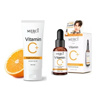 ล้างสต๊อก 💕แท้100%💕MERCI Vitamin C Extra Bright Serum เมอร์ซี่ / เจลล้างหน้า Merci