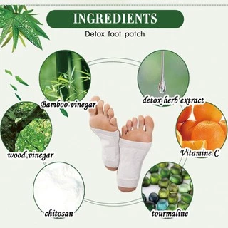 Kinoki Detox Foot Pad แผ่นแปะเท้า แผ่นแปะเท้า ดูดสารพิษ แผ่นดีท๊อกซ์เท้า จำนวน 1 กล่อง (5 คู่)