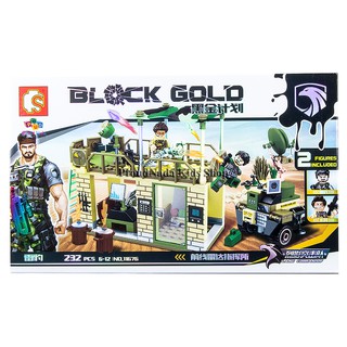 ProudNada Toys ของเล่นเด็กชุดตัวต่อเลโก้ทหารหน่วยรบพิเศษ S BLOCK GOLD NO.11676