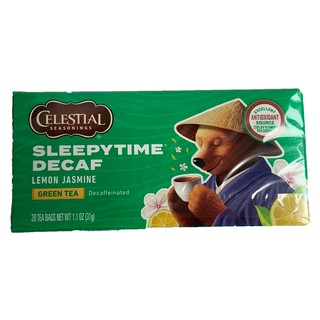 Celestial Seasonings,Sleepytime Green Lemon Jasmine ชาช่วยนอนหลับ กลิ่นเลมอน ของแท้จากอเมริกา Sleepy Tea หลับสดชื่น ไม่ม