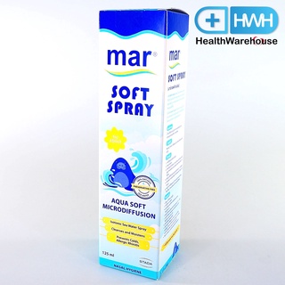 Mar Soft Spray 125 mL Aqua Soft Microdiffusion for Adults มาร์ ซอฟท์สเปรย์พ่นจมูก สำหรับผู้ใหญ่