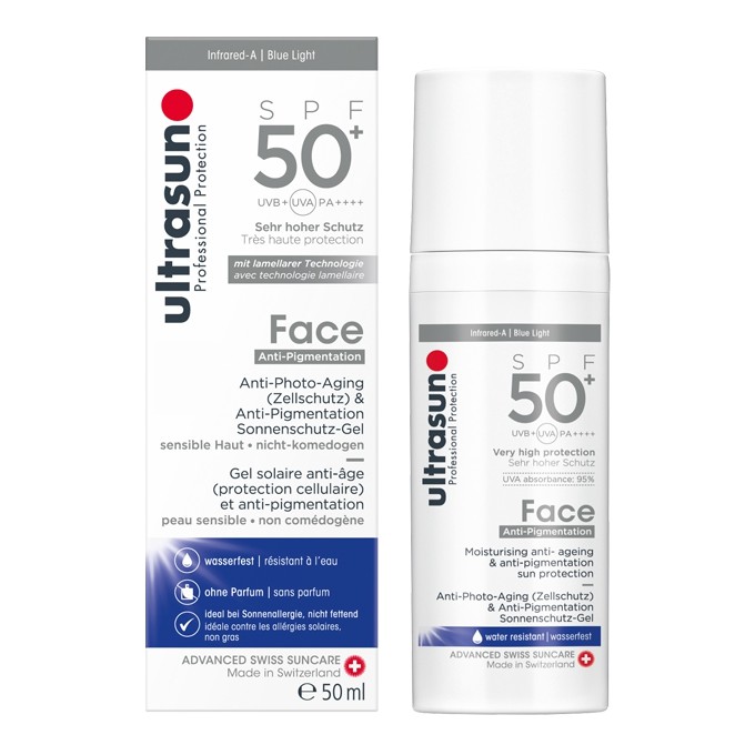 Ultrasun Face Anti-Pigmentation SPF50+ PA++++  กันแดดประสิทธิภาพสูง เป็นทุกอย่างให้ผิวไวต่อแดด