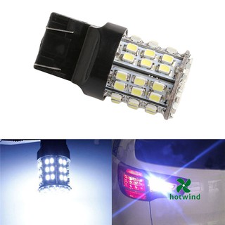 Hw หลอดไฟเบรคท้ายรถยนต์ สีขาว T20 LED 64-SMD 1206 W21W 7443 7440 1 ชิ้น