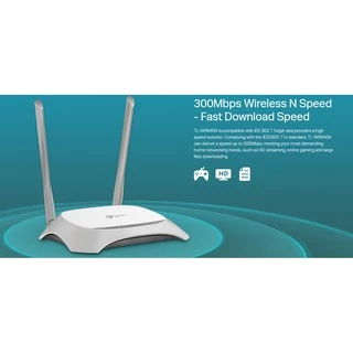 ROUTER (ใส่ซิมไม่ได้) TP-LINK (TL-WR840N) N300 Wireless N Speed ประกันตลอดการใช้งาน *ของแท้ ประกันศูนย์ไทย*