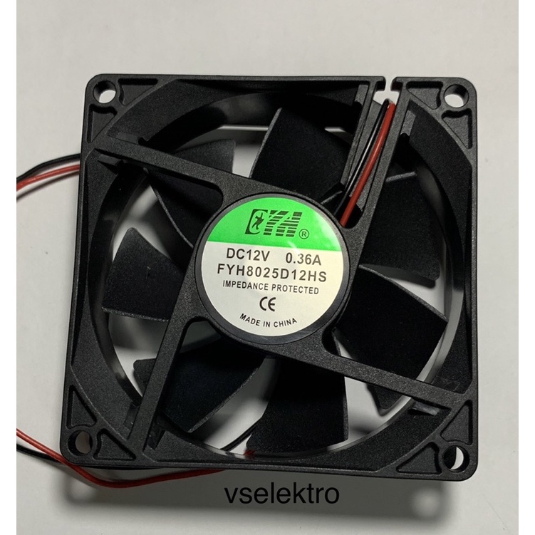 พัดลม DC 8x8 12v / COOLING FAN 8CM / COOLING FAN 8 CM / COOLING FAN DC 12V 8x8 / COOLING FAN AUDIO F