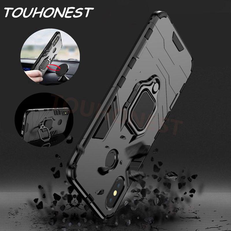 🔥 Hot Deal 🔥 Xiaomi Redmi Note 6 Pro Stand Magnetic Ring Shockproof Phone Case เคสโทรศัพท์มือถือติดรถยนต์