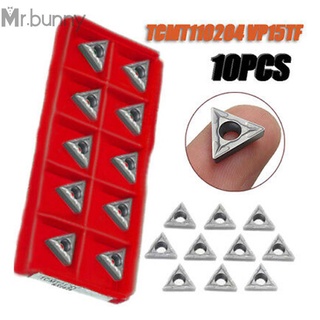 Cnc คาร์ไบด์เหล็กความแม่นยําสูง Tcmt110204 Vp15Tf 10ชิ้น