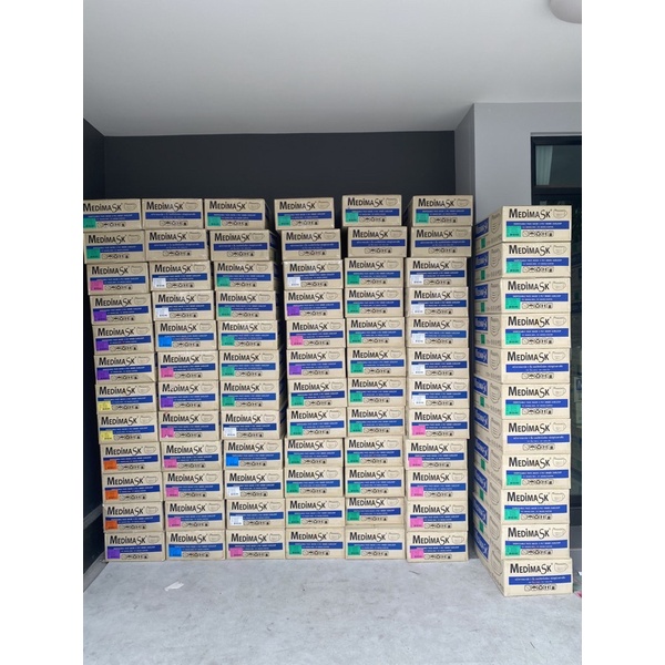 ราคาเหมาลัง20กล่อง 🇹🇭ผลิตในไทย🇹🇭 หน้ากากอนามัย Medimask 3ชั้น พร้อมส่ง 50ชิ้นต่อกล่อง ใช้ในโรงพยาบาล #10