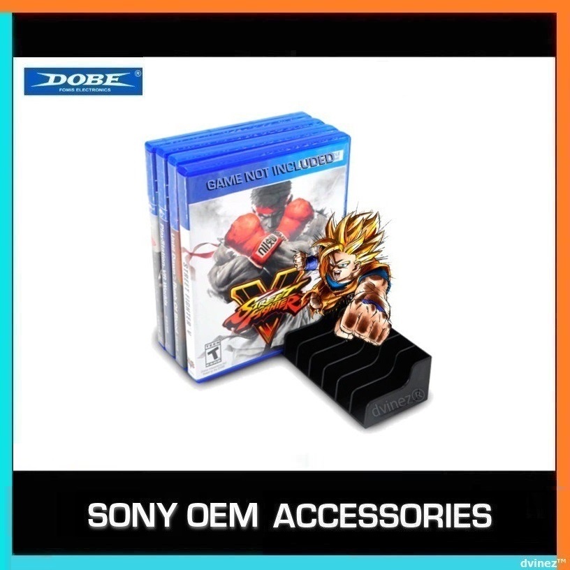 Sony Playstation PS5 PS4 PS3 Dobe Blueray Game Box Disc Case Storage Rack Stand