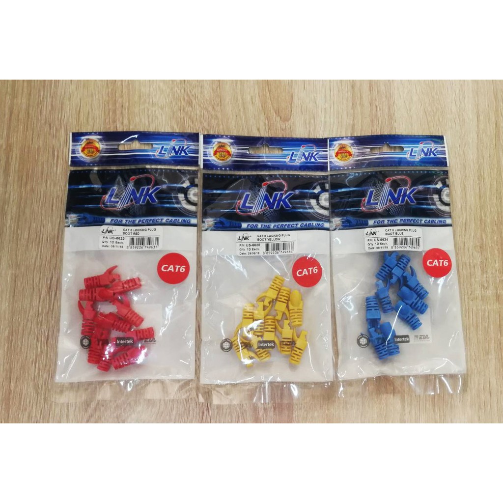 PJR **มีขายส่ง❗❗**บู๊ทยาง Plug Boots CAT6 LINK US-6624 ,US-6625,US-6622 (10ตัว/ถุง)
