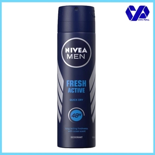 Nivea นีเวีย เมน เฟรช แอคทีฟ สเปรย์ 150 มล