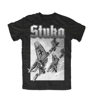 เสื้อยืดผ้าฝ้าย พิมพ์ลาย Stuka Ww2 Wehrmacht Luftwaffe Legende Deutsches Reich สําหรับผู้ชาย 37583