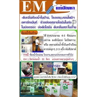 EMRO KANGYONG EM อีเอ็ม หัวเชื้อจุลินทรีย์ที่มีประสิทธิภาพ ขนาด 1 ลิตร จำนวน 3 แกลลอน ของแท้ 100% (สินค้าล็อตใหม่)