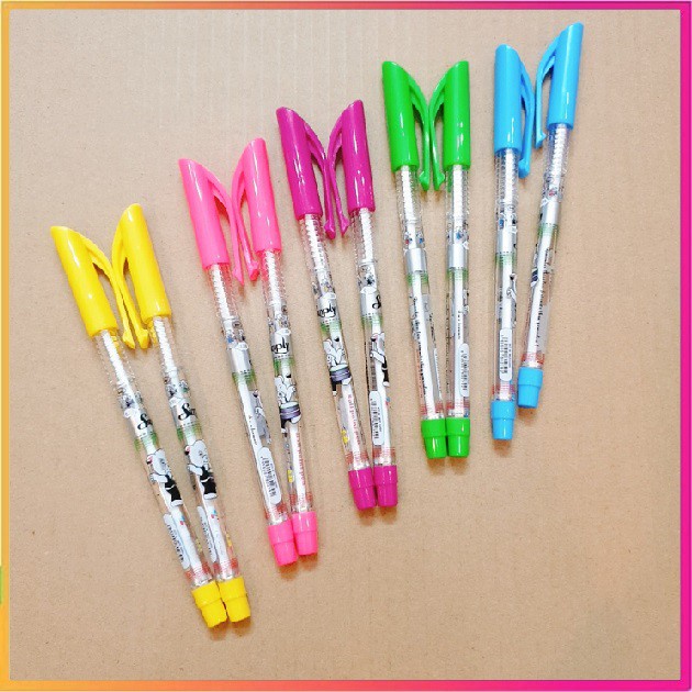 1 ปากกาลูกลื่น TL Simply TL-062 BLUE INK (ปลายปากกา 0.38 มม.) จัดส่งแบบสุ่ม
