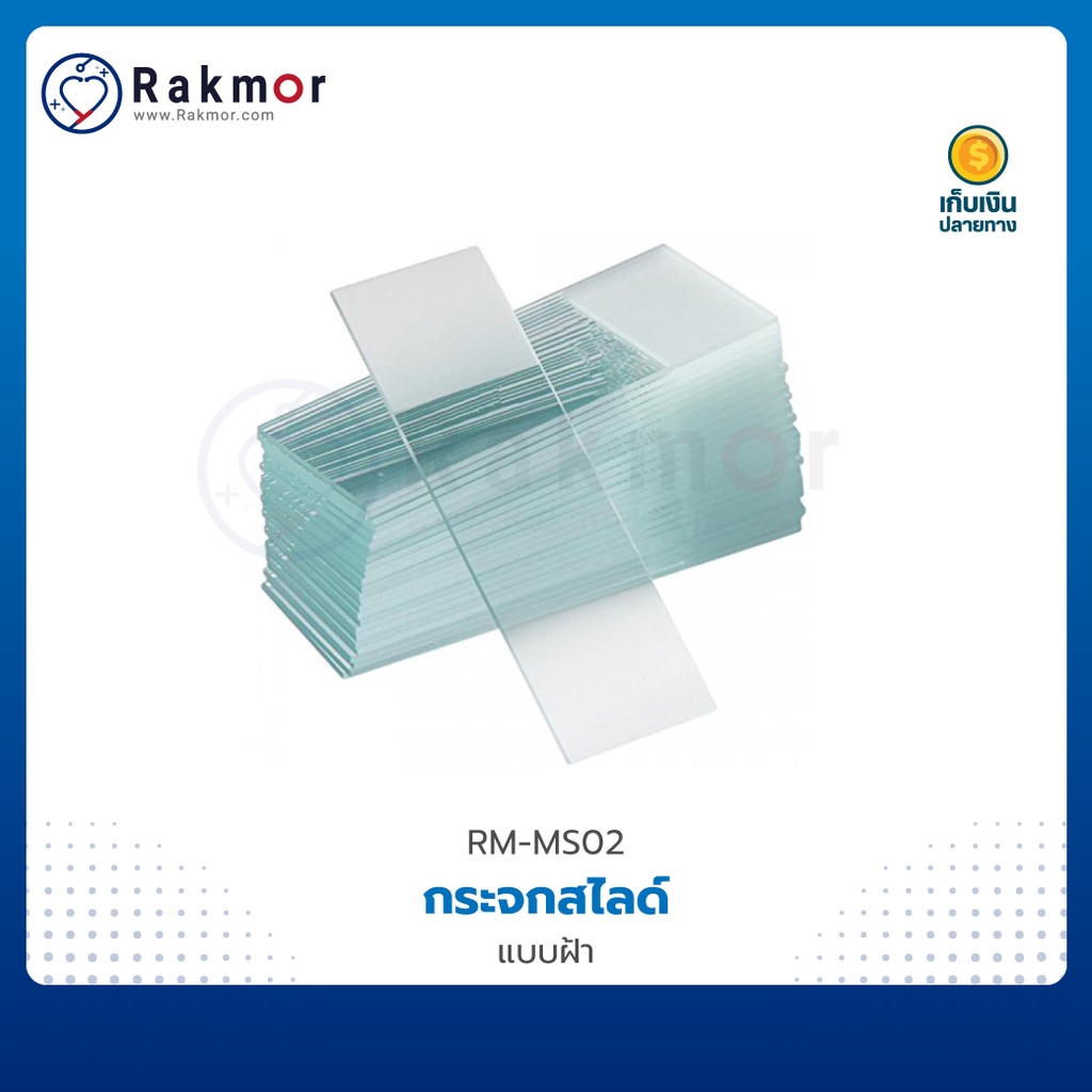 Progress กระจกสไลด์ฝ้า สำหรับกล้องจุลทรรศน์ บรรจุ 72 แผ่น/กล่อง