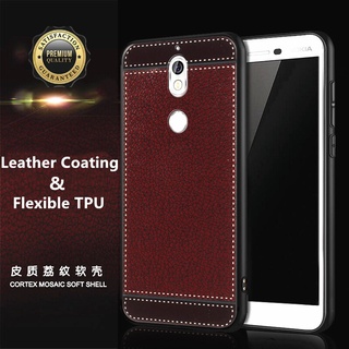 For Nokia 7 TA-1041 Flexible Ultra Slim Rubber Silicone Cell Phone Case with Elegant Vintage Leather Pattern Finish Anti-fall Back Cover