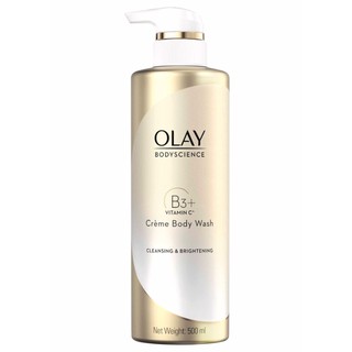 OLAY โอเลย์ บอดี้ไซแอนซ์ คลีนซิ่ง ไบรท์เทนนิ่ง ครีม บอดี้ วอช 500 มล.