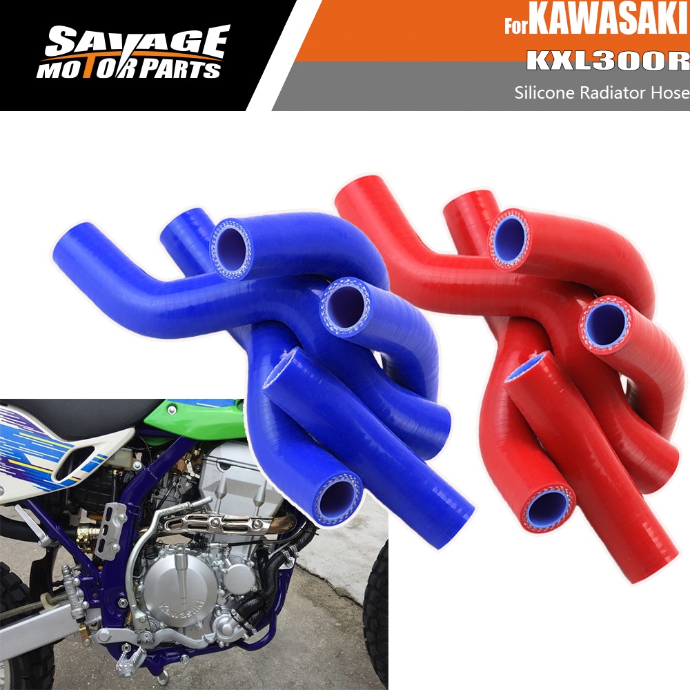 Silicone Radiator Hose For KAWASAKI KLX 250R 300R Motorcycle Accessories Engine Coolant Water Pipe K